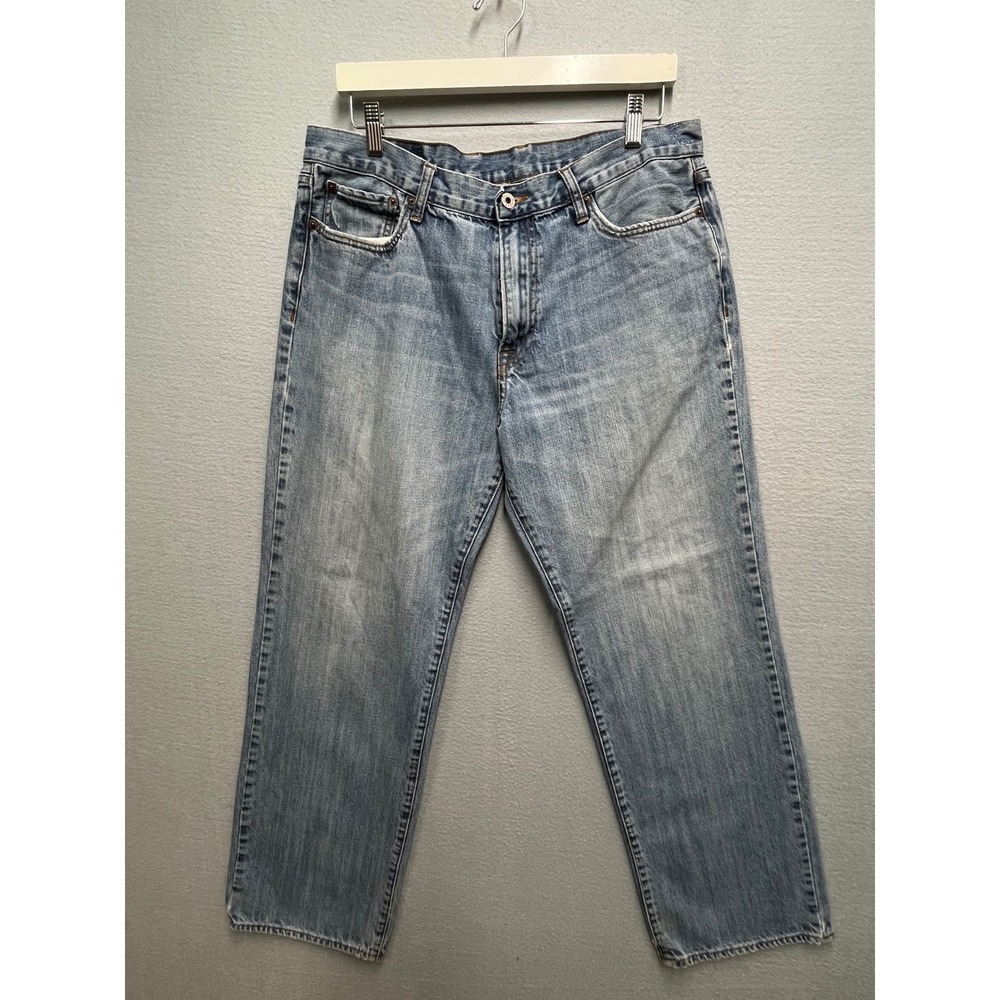 VTG 00s Lucky Brand Jeans Mens 36x31 Light Wash Relaxed Straight Y2K Dungarees